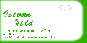 istvan hild business card